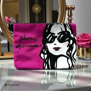 💖 Izak Zenou “Always Glamorous” Parisian Cosmetic Pouch 💖
